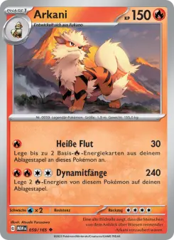 Pokémon-Karte Arkani 059/165