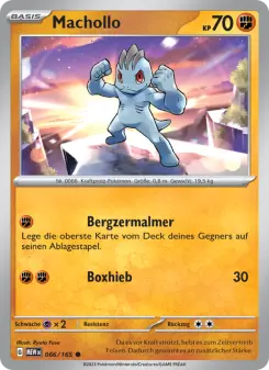 Pokémon-Karte Machollo 066/165