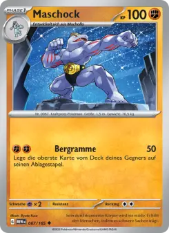 Pokémon-Karte Maschock 067/165