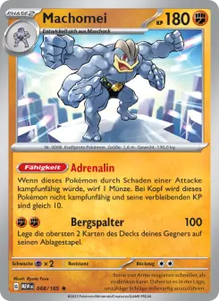 Pokémon-Karte Machomei 068/165