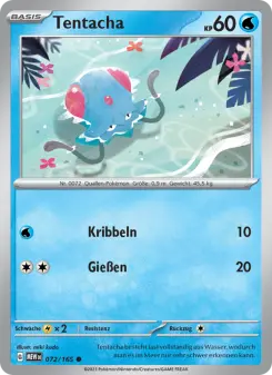 Pokémon-Karte Tentacha 072/165