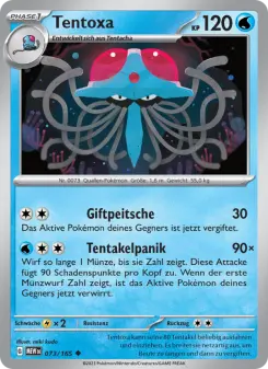 Pokémon-Karte Tentoxa 073/165