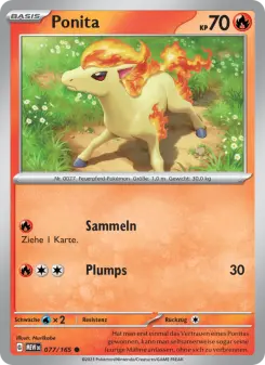 Pokémon-Karte Ponita 077/165