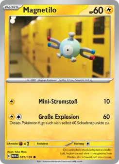 Pokémon-Karte Magnetilo 081/165