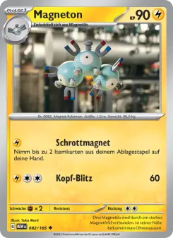 Pokémon-Karte Magneton 082/165