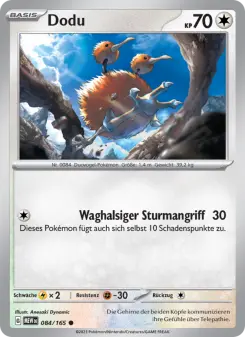 Pokémon-Karte Dodu 084/165