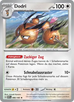 Pokémon-Karte Dodri 085/165
