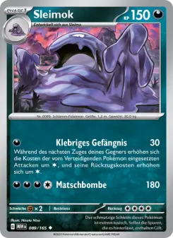 Pokémon-Karte Sleimok 089/165
