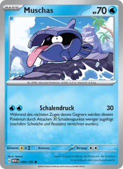 Pokémon-Karte Muschas 090/165