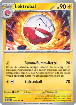 Pokémon-Karte Lektrobal 101/165