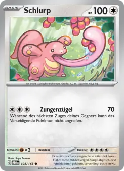 Pokémon-Karte Schlurp 108/165