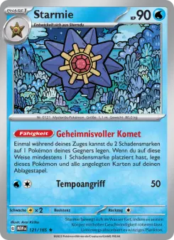 Pokémon-Karte Starmie 121/165