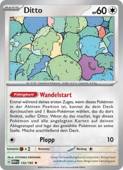 Pokémon-Karte Ditto 132/165