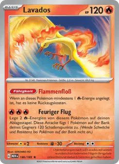 Pokémon-Karte Lavados 146/165