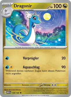 Pokémon-Karte Dragonir 148/165