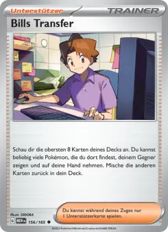 Pokémon-Karte Bills Transfer 156/165
