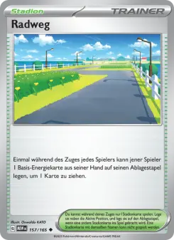 Pokémon-Karte Radweg 157/165