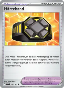 Pokémon-Karte Härteband 165/165
