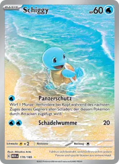 Pokémon-Karte Schiggy 170/165