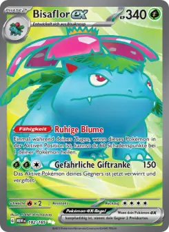 Pokémon-Karte Bisaflor-ex 182/165
