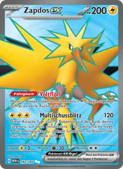 Pokémon-Karte Zapdos-ex 192/165