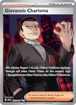 Pokémon-Karte Giovannis Charisma 197/165