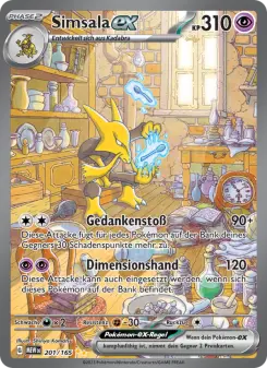 Pokémon-Karte Simsala-ex 201/165