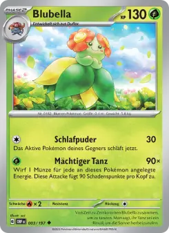 Pokémon-Karte Blubella 003/197