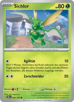 Pokémon-Karte Sichlor 004/197