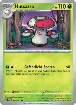 Pokémon-Karte Hutsassa 010/197