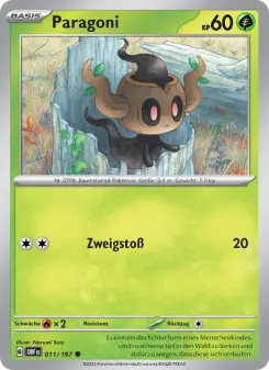 Pokémon-Karte Paragoni 011/197