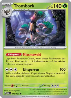 Pokémon-Karte Trombork 012/197