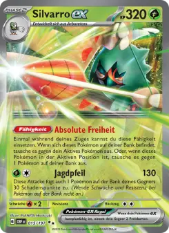 Pokémon-Karte Silvarro-ex 015/197