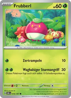 Pokémon-Karte Frubberl 016/197