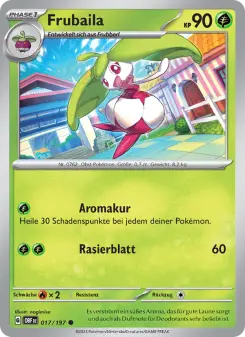 Pokémon-Karte Frubaila 017/197