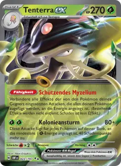 Pokémon-Karte Tenterra-ex 022/197