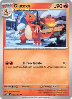 Pokémon-Karte Glutexo 027/197