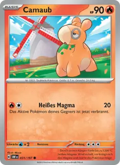 Pokémon-Karte Camaub 031/197