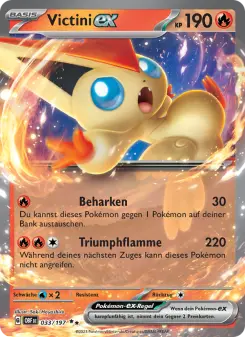 Pokémon-Karte Victini-ex 033/197