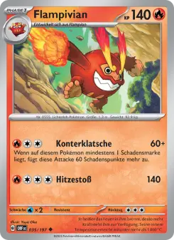 Pokémon-Karte Flampivian 035/197