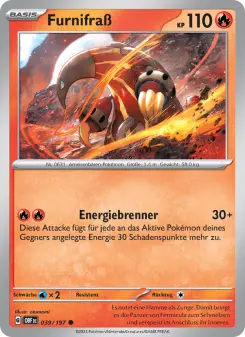 Pokémon-Karte Furnifraß 039/197