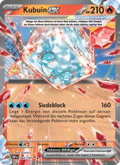 Pokémon-Karte Kubuin-ex 042/197