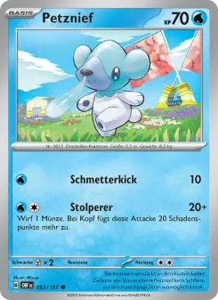 Pokémon-Karte Petznief 053/197