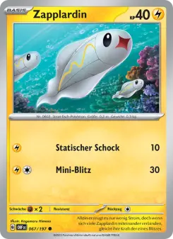 Pokémon-Karte Zapplardin 067/197