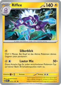 Pokémon-Karte Riffex 072/197