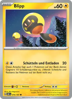 Pokémon-Karte Blipp 076/197
