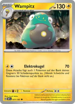Pokémon-Karte Wampitz 077/197