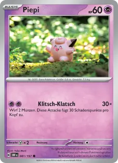 Pokémon-Karte Piepi 081/197