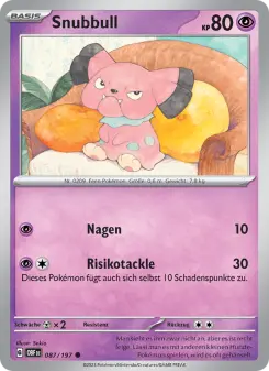 Pokémon-Karte Snubbull 087/197