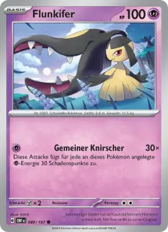 Pokémon-Karte Flunkifer 089/197
